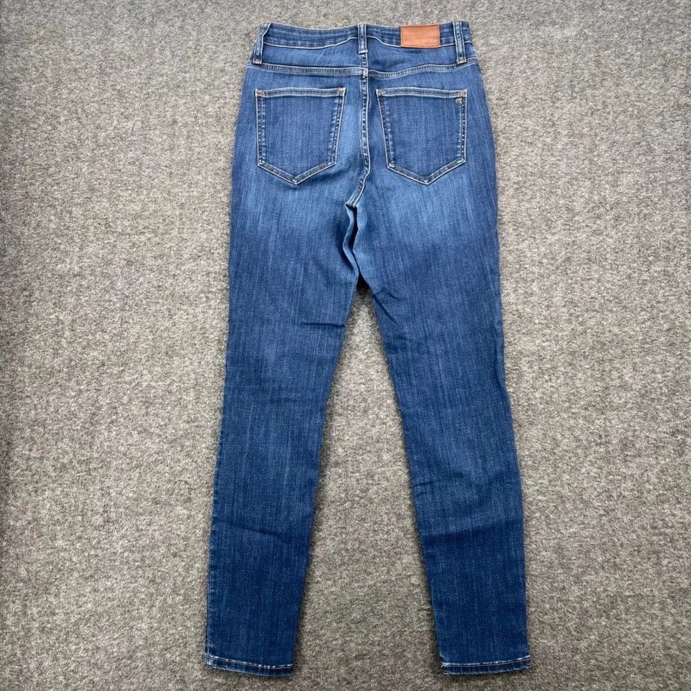Madewell Curvy High-Rise Skinny Jeans Blue Tencel Blend Size 26 Ankle Boho Chic